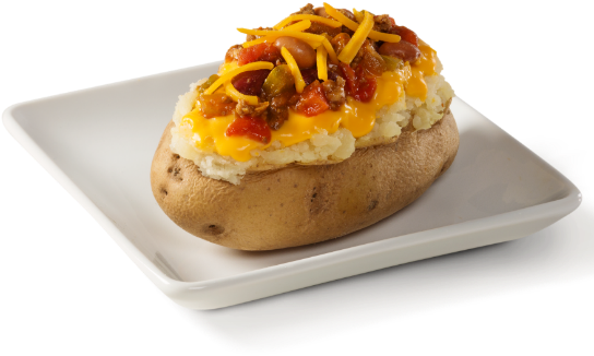 Chili Cheese Baked Potato - Baked Potato (549x549), Png Download