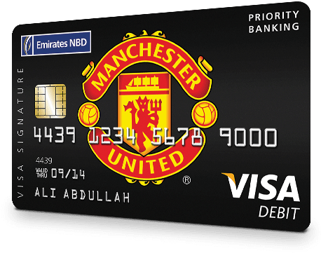 Apply For Manchester United Signature Debit Card - Manchester United Debit Card (563x373), Png Download