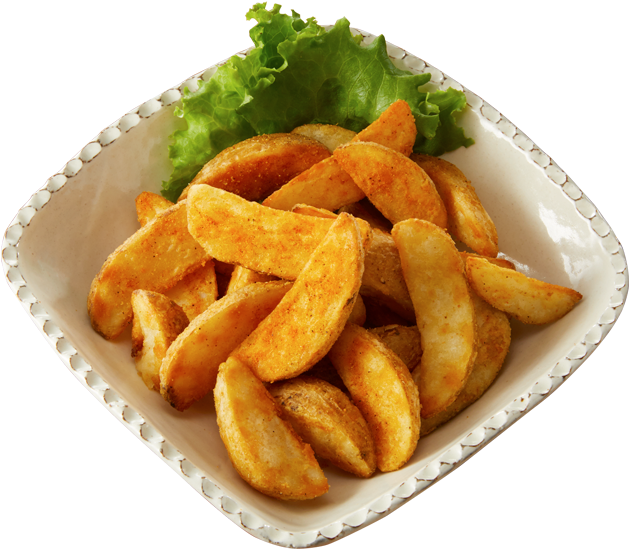 Oven Baked Potato Wedges - Fried Wedge Png (800x550), Png Download