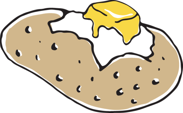 614 Baked Potato - Baked Potato (600x369), Png Download