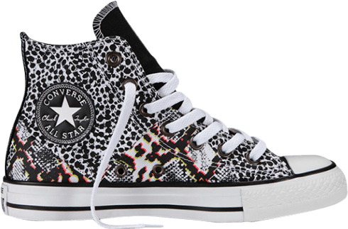 Converse Chuck Taylor All Star Hi Top Animal Print - Converse Chuck Taylor Allstar Animal Hi Boots (490x323), Png Download