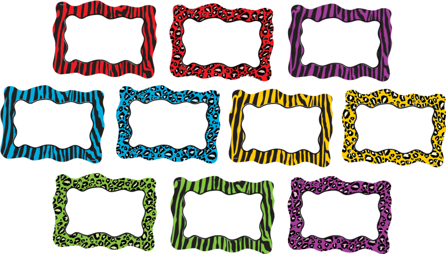 Tcr4822 Colorful Animal Print Blank Cards Accents Image - Teacher Created Resources Tcr4822 Colourful Animal (900x900), Png Download
