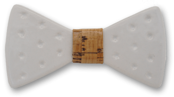Ceramic In White Bow Tie - Polka Dot (800x800), Png Download