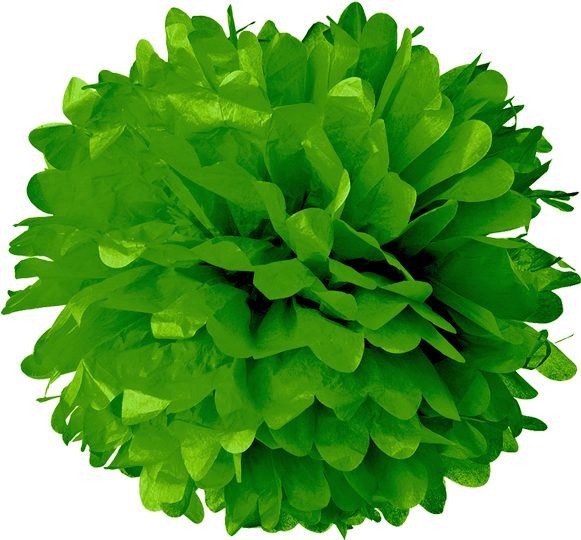 Kelly Green Tissue Pom Poms - Turquoise Blue 20 Inch Tissue Paper Flower Pom-pom (600x582), Png Download