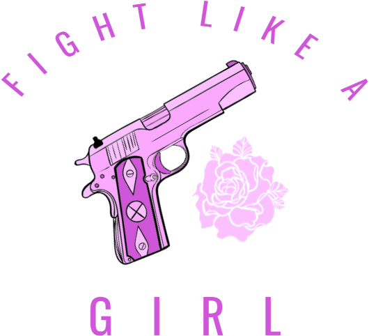 Fight Like A Girl - Firearm (539x501), Png Download