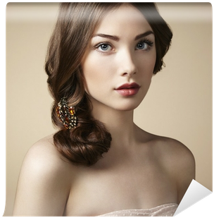 Portrait Of Young Beautiful Girl Wall Mural • Pixers® - Bella Morgan (400x400), Png Download