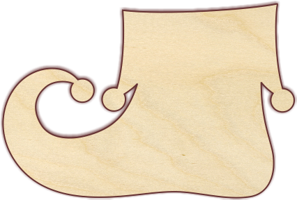 Elf Shoe - Plywood (433x433), Png Download