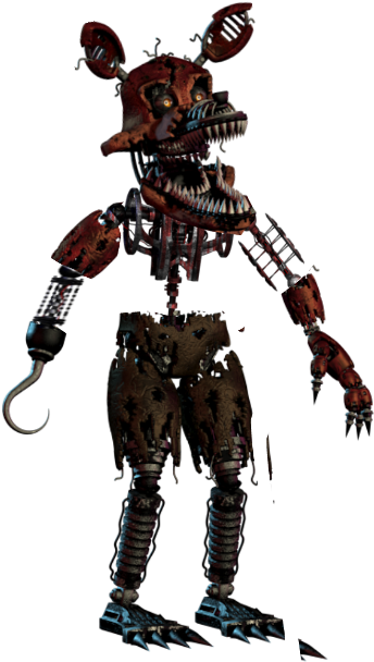 Nightmare Foxy Png (1024x1024), Png Download