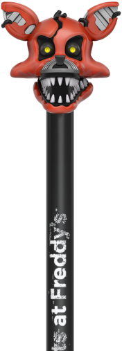 Nightmare Foxy - Pop! Pen Topper (560x560), Png Download