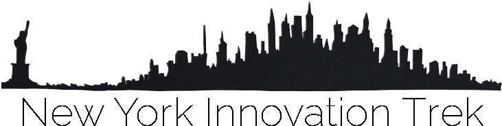 Outline Of New York City With The Words New York Innovation - New York Skyline (764x430), Png Download