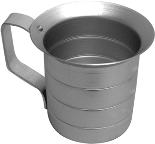 Alkam020, Quart, Aluminum Liquid Measuring Cup - Measuring Cup Aluminum 500ml (400x400), Png Download