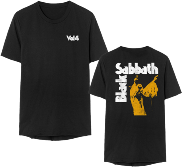 Double Tap To Zoom - T-shirt: Black Sabbath - Vol. 4, L (1000x1000), Png Download