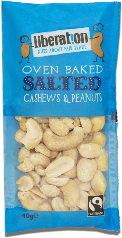 Liberation Oven Baked Salted Cashews & Peanuts - Liberation Peanut Butter - Crunchy - 340g (500x880), Png Download