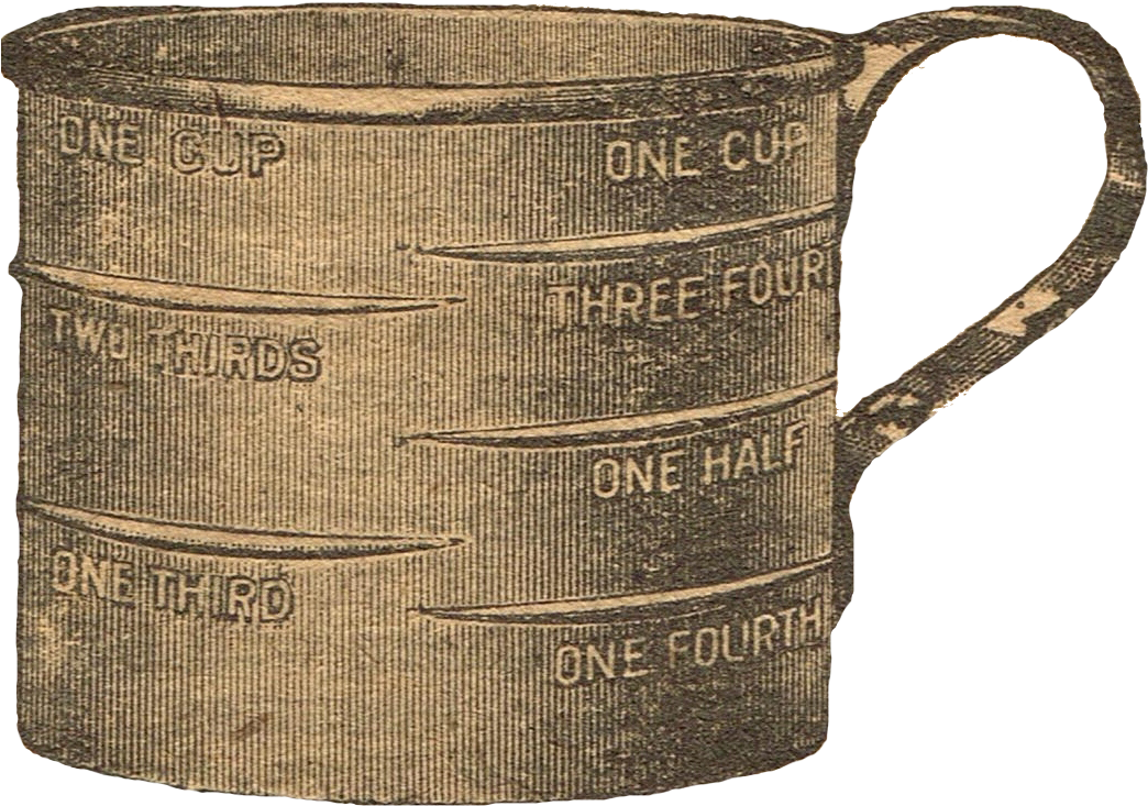 Antique Measuring Cup 23 Jun 2016 - Cup (1059x755), Png Download