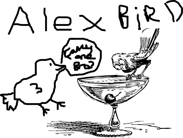 Alex Bird Fancy A Martini Svg Clip Arts 600 X 454 Px (600x454), Png Download