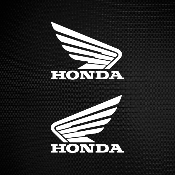 Logos, Simple Color Vinyl Honda Logo Stickers Factory - Honda Logo White Color (600x600), Png Download