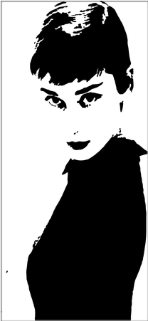 Famous Silhouette Audrey Hepburn (600x600), Png Download