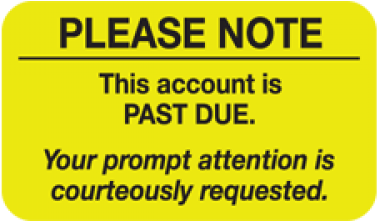 Billing Labels, Please Note, Fluorescent Chartreuse, (500x500), Png Download