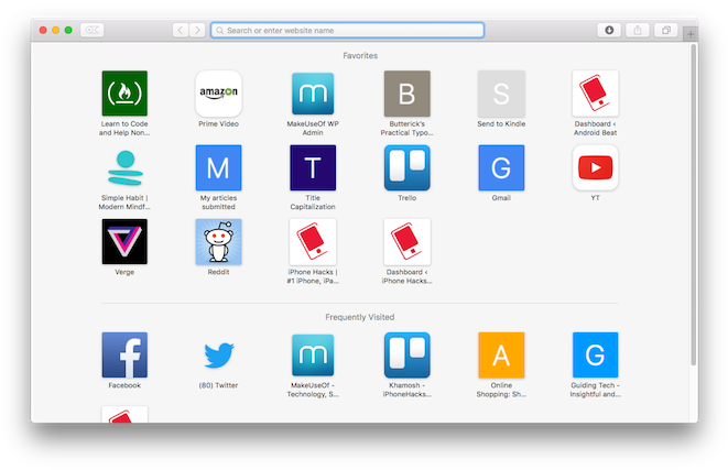 Customize The Favorites Screen - Safari Mac (670x432), Png Download