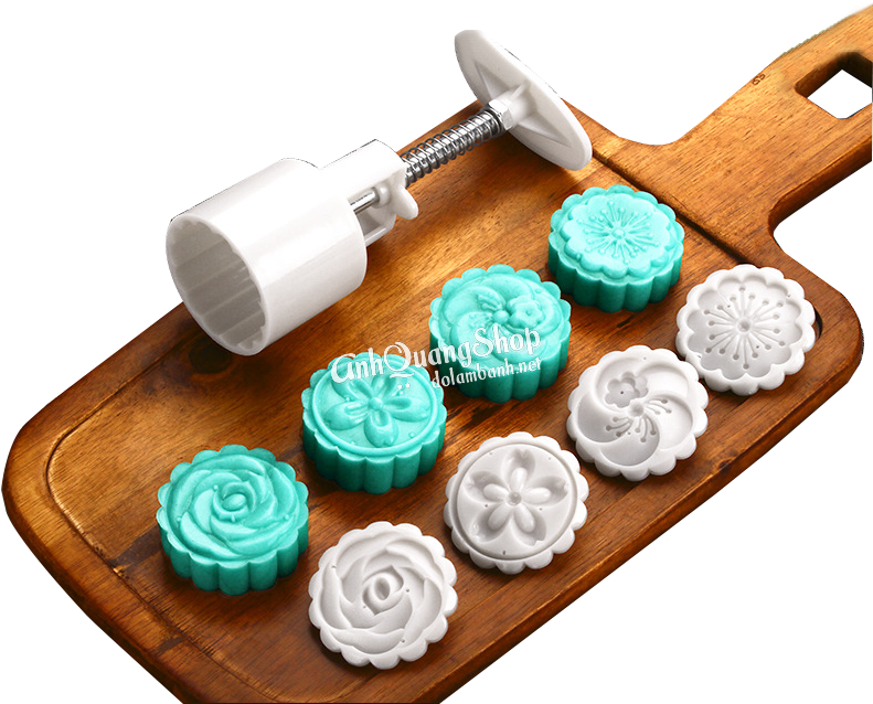 Khuon Lam Banh Trung Thu Hoa Mai 50 Gram - Khuôn Trung Thu Hoa Nổi (790x790), Png Download