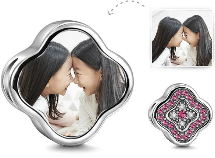 Charms Soufeel Plum Blossom Personalized Photo Charm (750x750), Png Download