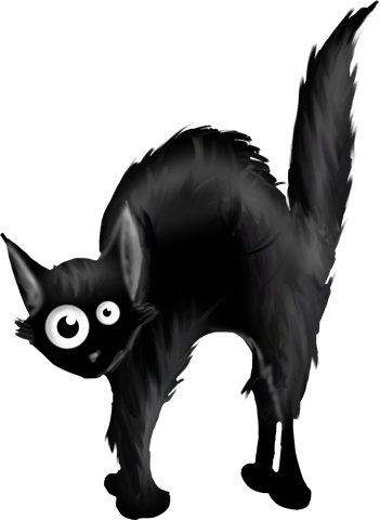 Cat-011 - Stickers Happy Halloween Png (351x480), Png Download