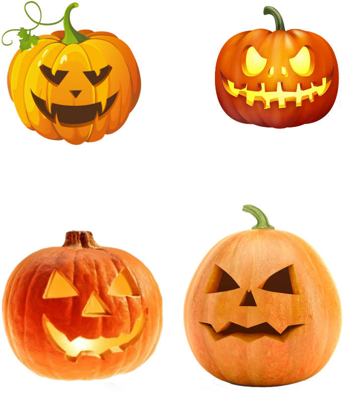 Pattern Halloween - Pumpkin Head Greeting Card (692x794), Png Download