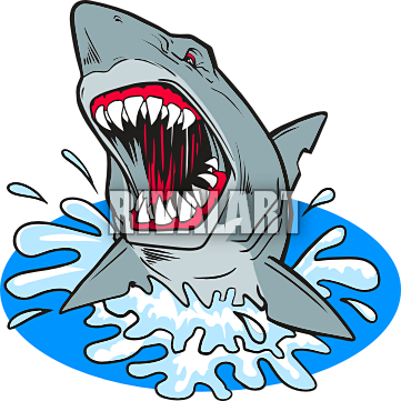 Free Tiger Scratch Png - Jumping Shark Clipart (361x361), Png Download