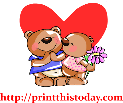 Teddy Bear Clipart Love Heart - Ositos Enamorados De Caricatura (417x417), Png Download