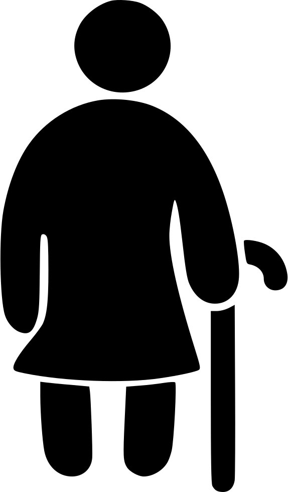 Old Woman Comments - Illustration (574x980), Png Download