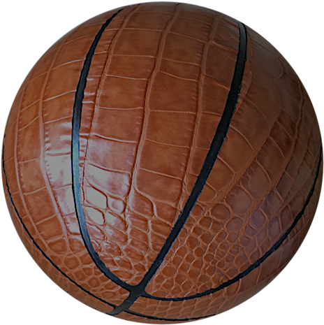 Crocodile Leather Basketball (500x500), Png Download