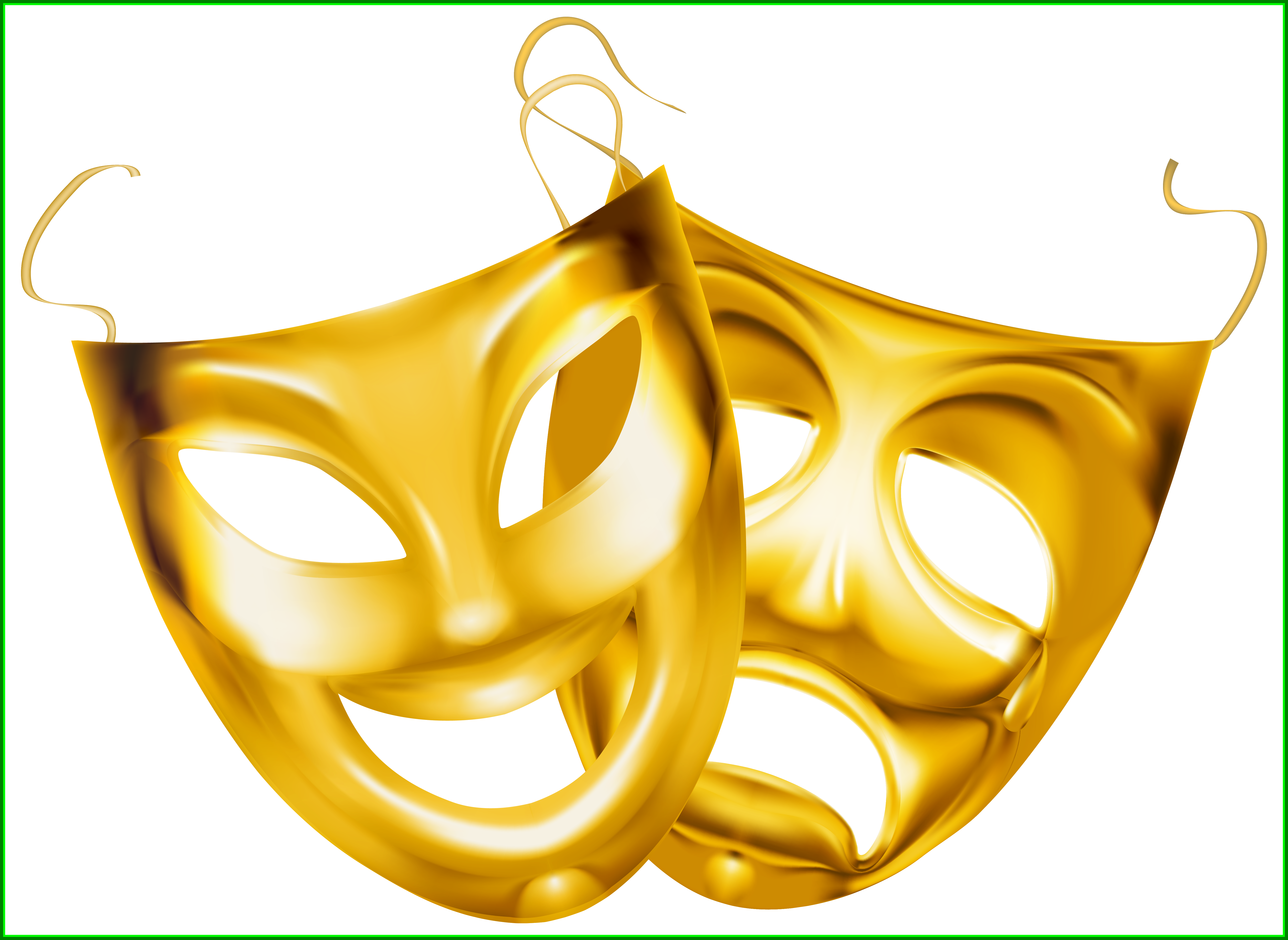 Star Fruit Clipart - Theater Masks Png (6318x4612), Png Download