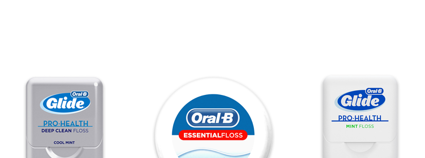 Dental Floss, Dental Tape And Floss Picks - Oral-b Glide Pro-health Mint Floss 3 Ct Carded Pack (940x460), Png Download