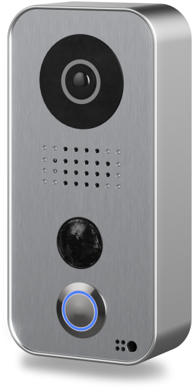 And Lighting Hands-free From Anywhere In The World - Doorbird - Video Door Station-strato Silver Edition (403x600), Png Download
