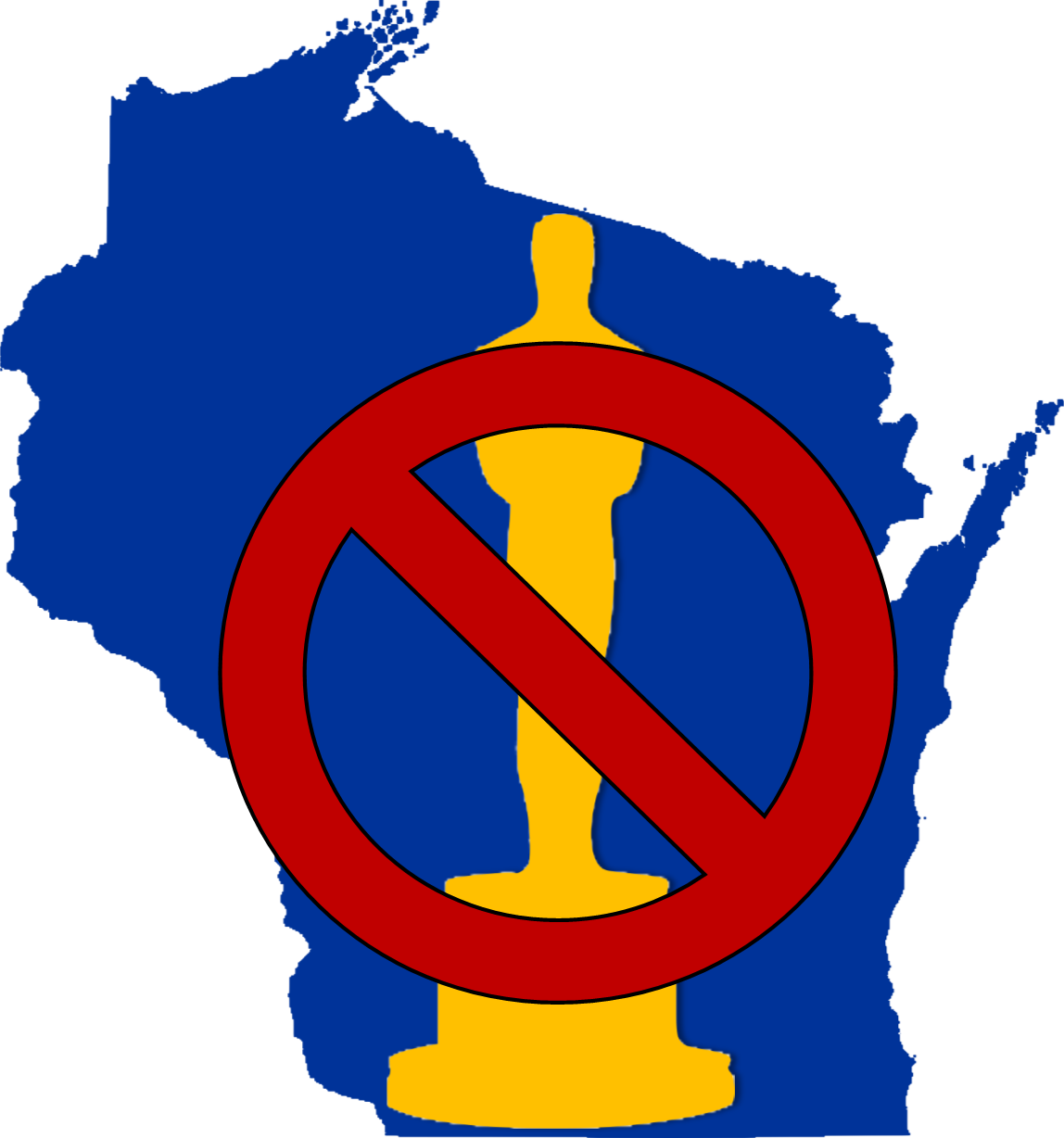 Every Year, Hollywood Actors, Directors, Writers, And - Wisconsin Vector (1148x1228), Png Download