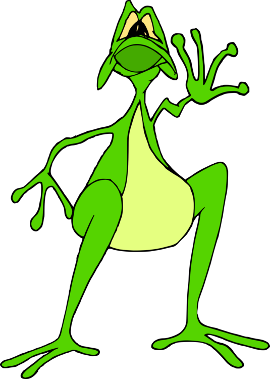 Tree Frog Toad Animal Horned Frog - Clip Art (535x750), Png Download