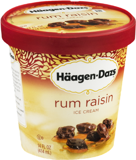 Rum Raisin Uggs Review - Haagen Dazs (600x600), Png Download