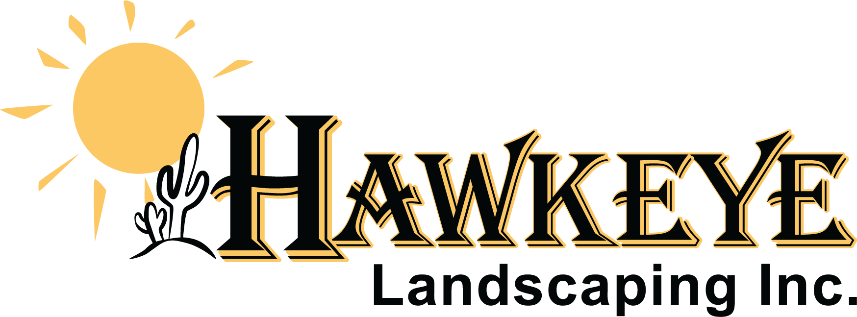 Hawkeye Landscaping, Inc - Hawkeye Landscaping (1758x665), Png Download