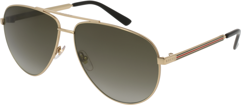 Gg0137s-001 Gold 61mm Gucci Gg0137s Sensual Romantic - Rb3026 Aviator Large Metal L2846 (1000x560), Png Download