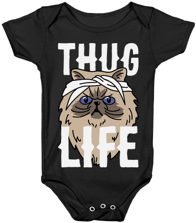 Thug Life Baby Onesy - Best Gift - Catsanimalsanimedogsmoviepets Hoodie/t-shirt/mug (484x484), Png Download