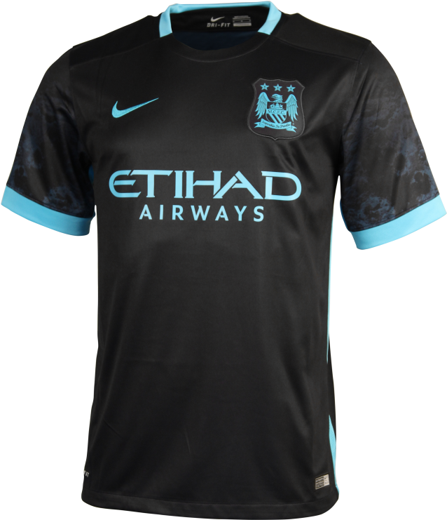 Manchester City 2015/16 Men's Official Away Jersey - Jersey Man City 2019 (740x740), Png Download