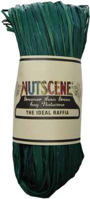 Nutscene Hank Of Raffia Teal - Nutscene/candy Twist Twines Tm 100m&20m Green&white (318x479), Png Download