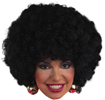 Afro Hair Png Transparent Images - Biggest Afro Wig In The World (400x381), Png Download