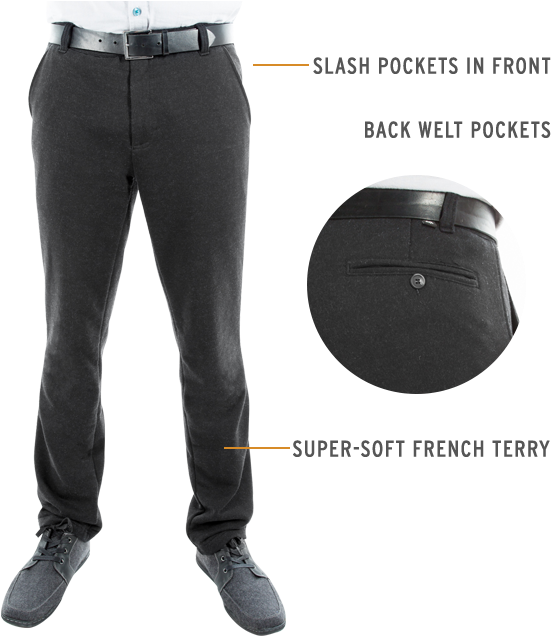Dress Pant Sweatpants - Sweatpant Dress Pants (586x652), Png Download