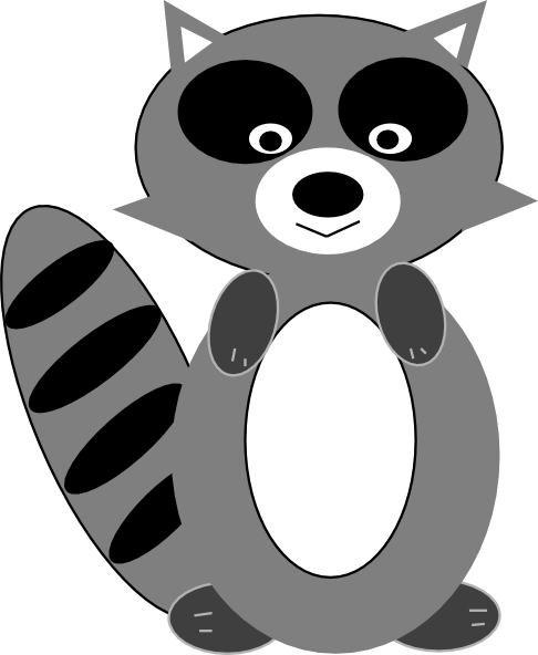Photos And Videos - Raccoon Clipart Png (486x592), Png Download