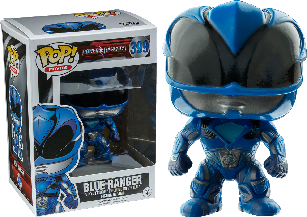 Power - Blue Ranger - Pop! Vinyl Figure (1300x922), Png Download