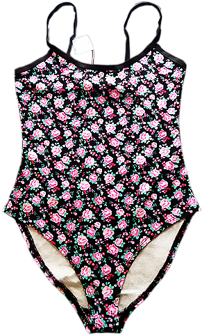 Floral Bikini - Swimsuit Bottom (600x733), Png Download