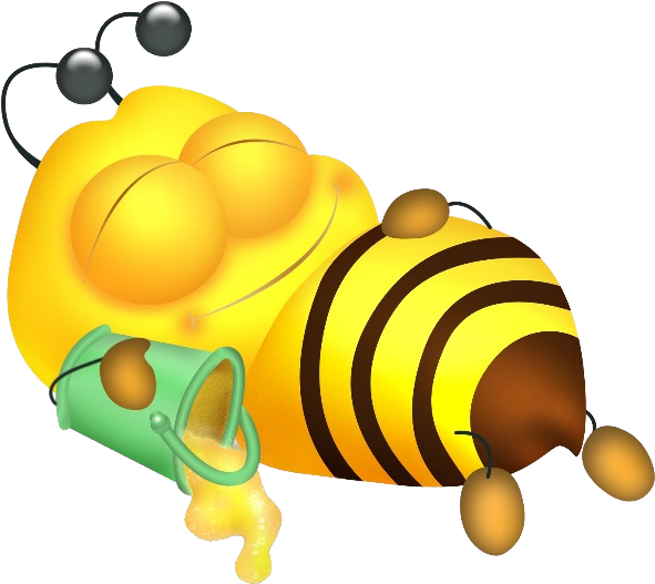 Yellow Honey Bee 9 - Bee And Honey Funny (600x600), Png Download