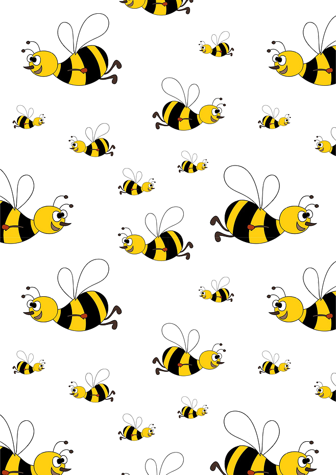 Pollination Clipart Honey Bee - Transparent Background Bee Clip Art Png (658x930), Png Download