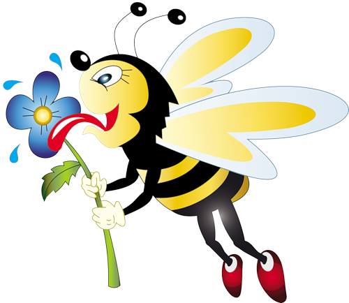 22 - Hunny Bee Clipart (500x434), Png Download